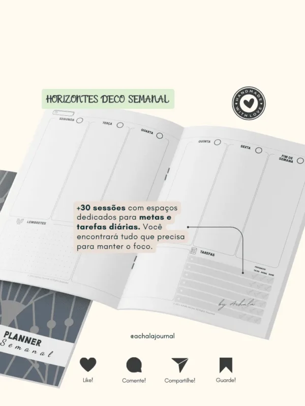 Achala Planner Horizontes Deco Semanal