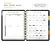 Refil Planner Meu Social Media Anual Achala 8 furos