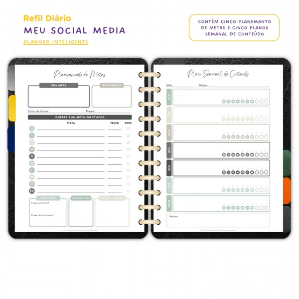 Planner Modular Meu Social Media - Achala