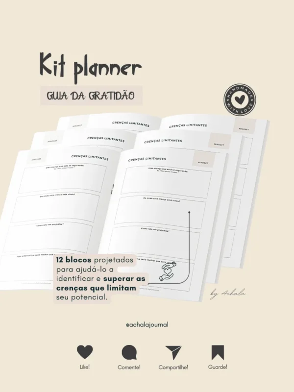 Achala Planner Kit Gratidão