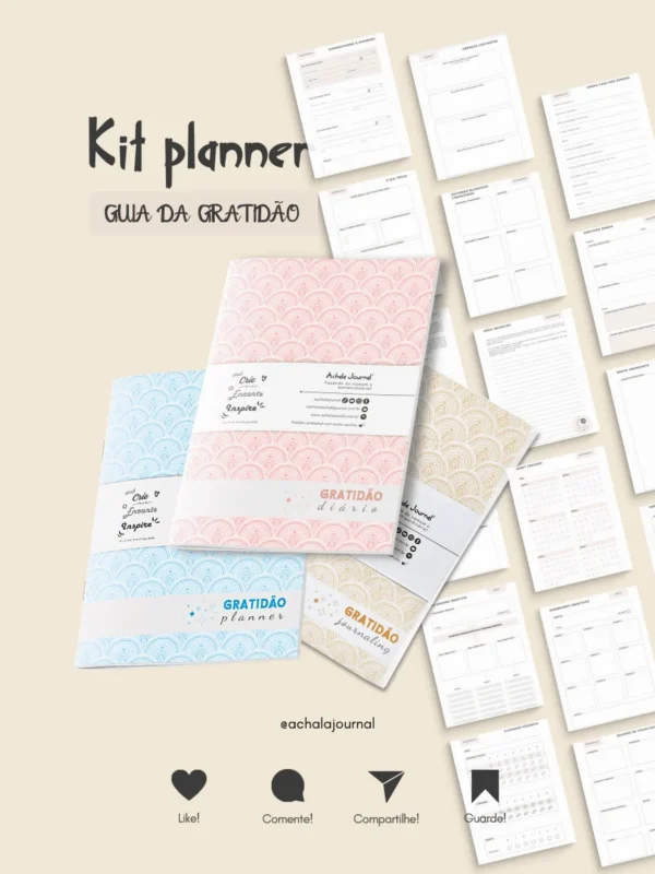 Achala Planner Kit Gratidão