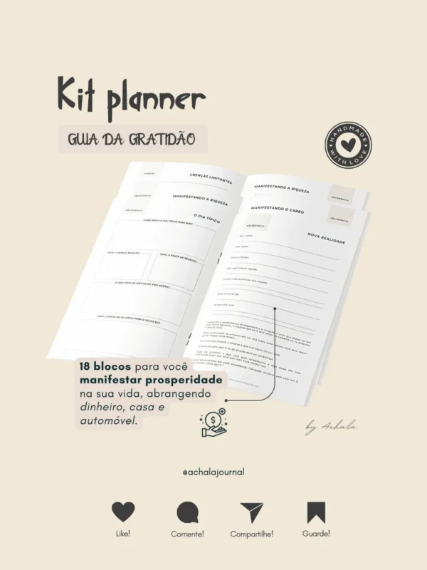 Achala Planner Kit Gratidão