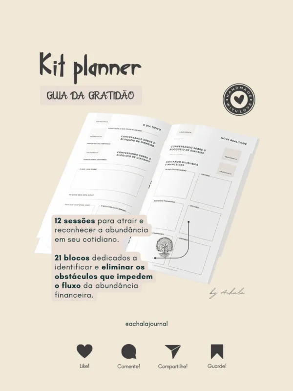 Achala Planner Kit Gratidão