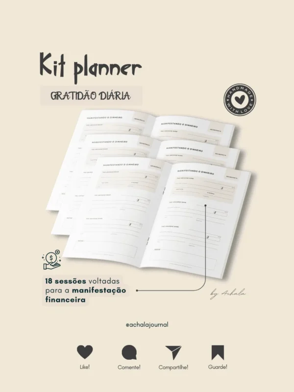 Achala Planner Kit Gratidão