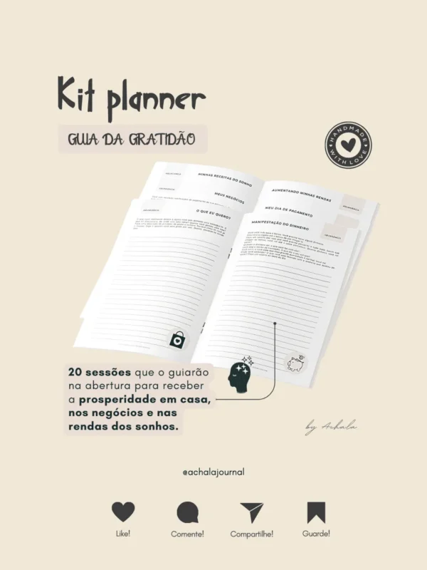 Achala Planner Kit Gratidão