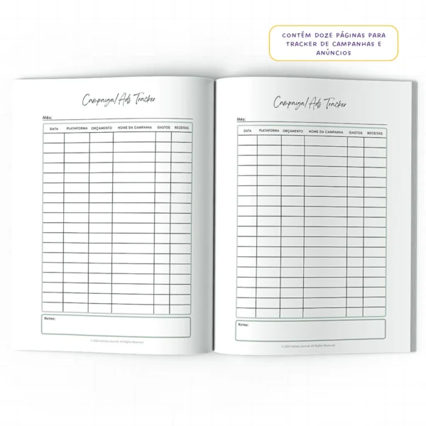 Planner Meu Social Media Anual Dinâmica Social - Insert Modular