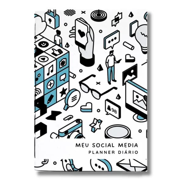 Planner Meu Social Media Diário Dinâmica Social - Insert Modular