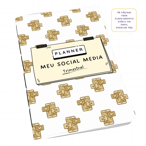 Planner Meu Social Media Trimestral Connections - Insert Modular
