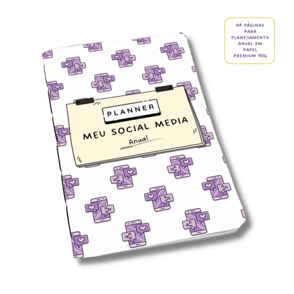 Planner Meu Social Media Anual Connections - Insert Modular