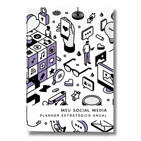 Planner Meu Social Media Anual Dinâmica Social - Insert Modular