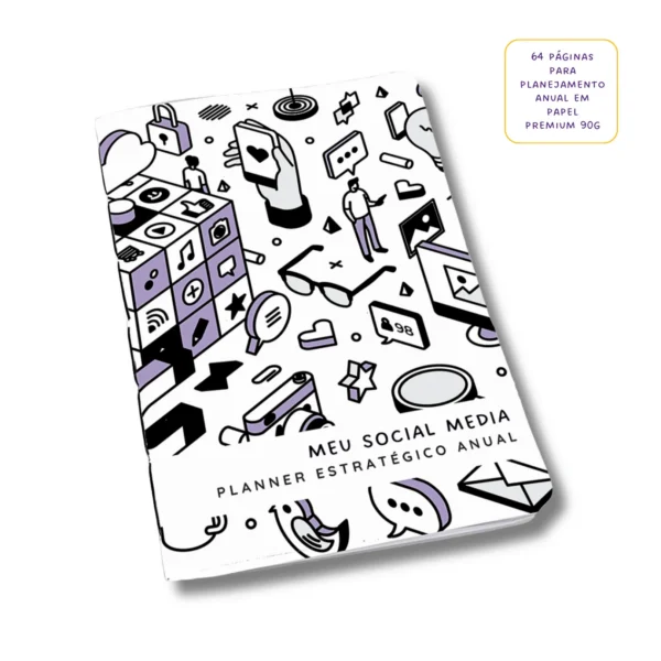 Planner Meu Social Media Anual Dinâmica Social - Insert Modular