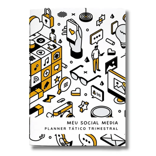 Planner Meu Social Media Trimestral Dinâmica Social - Insert Modular