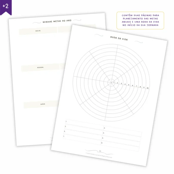 Refil Planner Semanal Não Datado Permanente Journey Suave 8 furos 90g - Ofertas Papelaria Achala