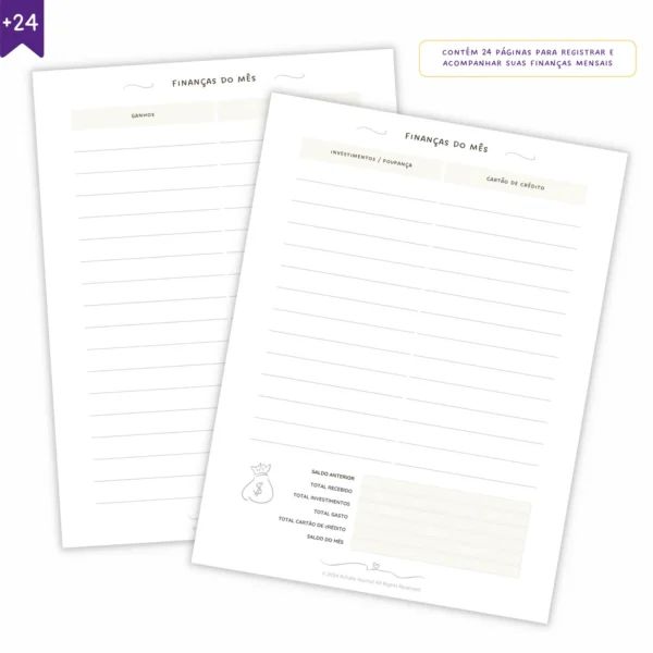 Refil Planner Semanal Não Datado Permanente Journey Suave 8 furos 90g - Ofertas Papelaria Achala