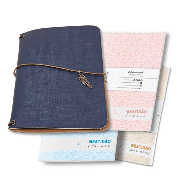 Planner Modular Gratidão Charme Náutico - Kit Achala - Tipo Midori