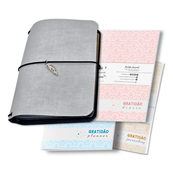 Planner Modular Gratidão - Kit Achala Charme Cosmos - Tipo Midori