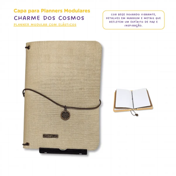 Planner Modular Gratidão - Kit Achala Charme Cosmos - Tipo Midori