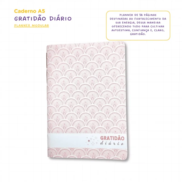 Planner Modular Gratidão Charme Náutico - Kit Achala - Tipo Midori