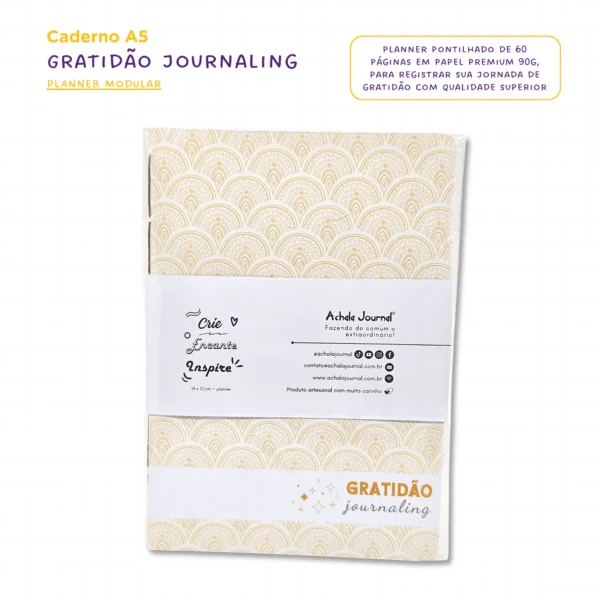 Planner Modular Gratidão Charme Náutico - Kit Achala - Tipo Midori