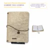 Planner Modular Journal Charme Ouro - Kit Achala Tipo Midori