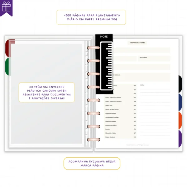 Planner Diário Não Datado Permanente Journey Horizonte Sereno - Planners Achala