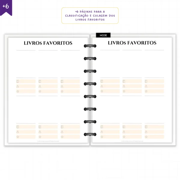Planner Literário Modular Véu de Rubi - Planners Achala Papelaria