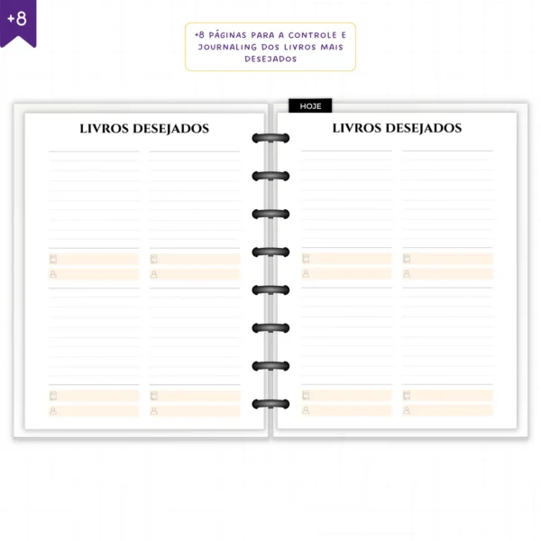 Planner Literário Modular Véu de Rubi - Planners Achala Papelaria