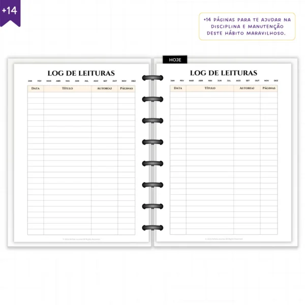 Planner Literário Modular Véu de Rubi - Planners Achala Papelaria