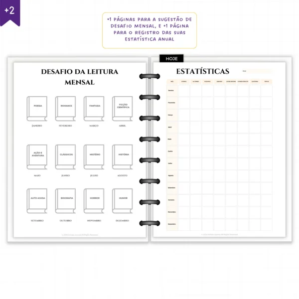 Planner Literário Modular Véu de Rubi - Planners Achala Papelaria