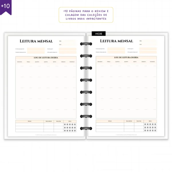 Planner Literário Modular Véu de Rubi - Planners Achala Papelaria