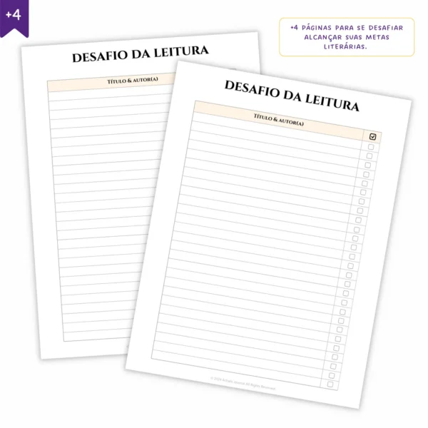 Refil Planner Modular Literário Libris 8 furos 90g - Planners Achala