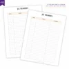 Refil Planner Modular Literário Libris 8 furos 90g - Planners Achala