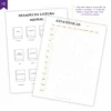 Refil Planner Modular Literário Libris 8 furos 90g - Planners Achala