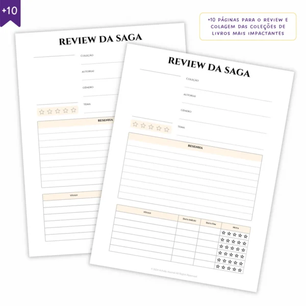 Refil Planner Modular Literário Libris 8 furos 90g - Planners Achala