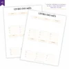 Refil Planner Modular Literário Libris 8 furos 90g - Planners Achala