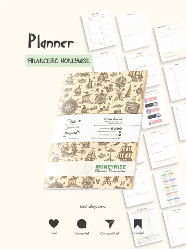 Achala Planner Financeiro Moneywise - Semestral