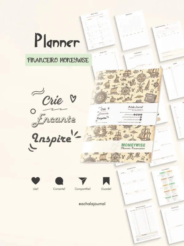 Achala Planner Financeiro Moneywise - Semestral