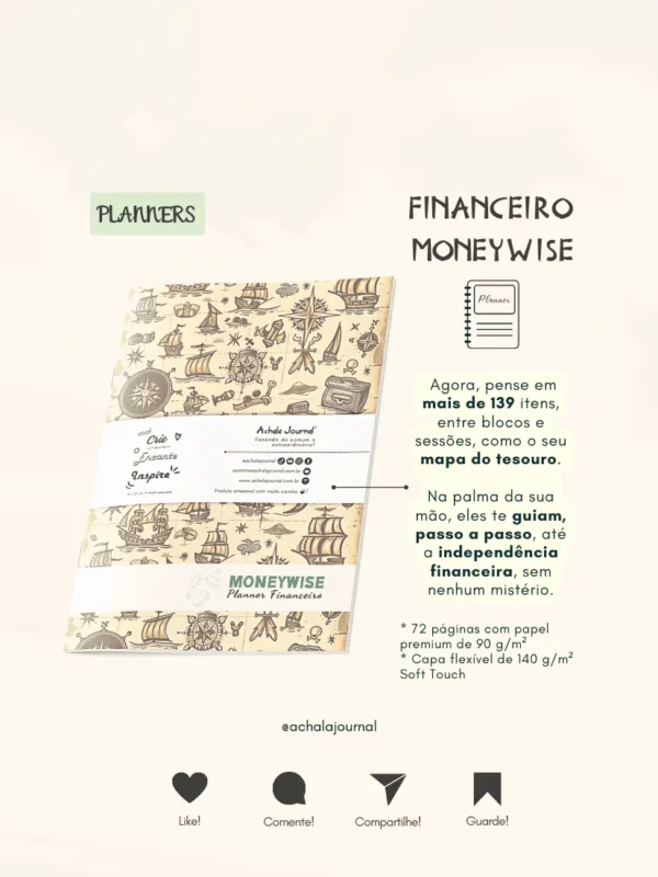 Achala Planner Financeiro Moneywise - Semestral