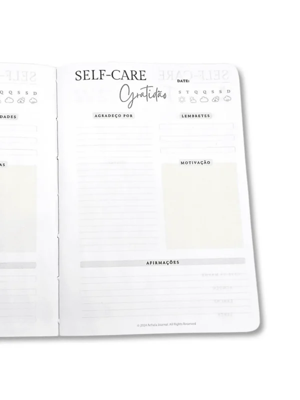 Planner Achala SelfHarmony - Insert Selfcare Challenge
