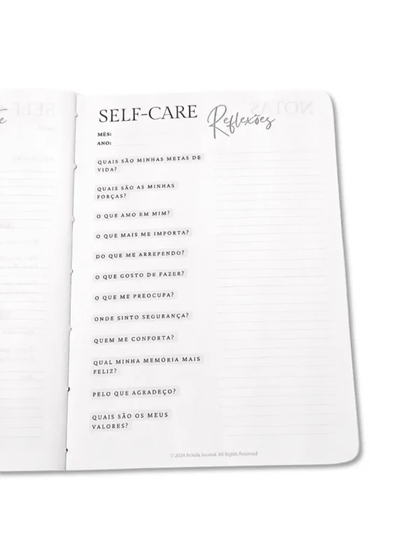 Planner Achala SelfHarmony - Insert Selfcare Challenge