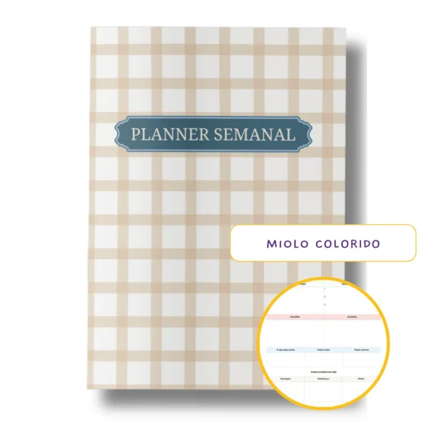 Planner Semanal Iconic Journey Caramelo - Nao Datado Permanente