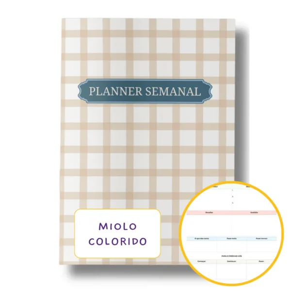 Planner Semanal Iconic Journey Caramelo Datado 2025