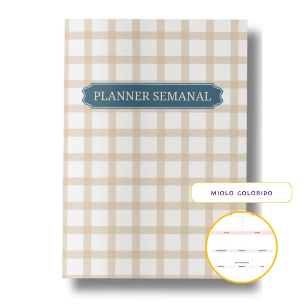 Planner Semanal Iconic Journey Caramelo - Nao Datado Permanente