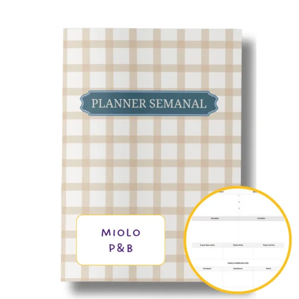 Planner Semanal Iconic Journey Caramelo Datado 2025