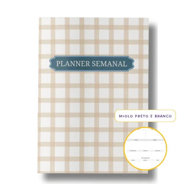 Planner Semanal Iconic Journey Caramelo - Nao Datado Permanente
