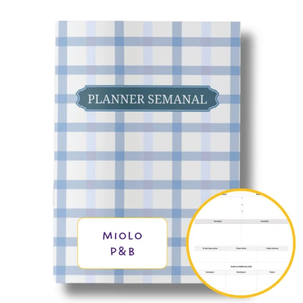 Planner Semanal Iconic Journey Lilás Datado 2025