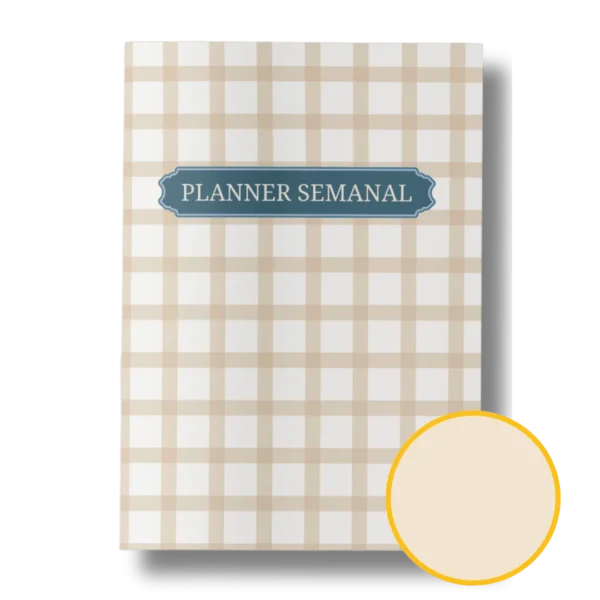 Planner Semanal Iconic Journey Caramelo - Nao Datado Permanente