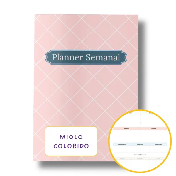Planner Semanal Iconic Journey Rosé - Nao Datado Permanente