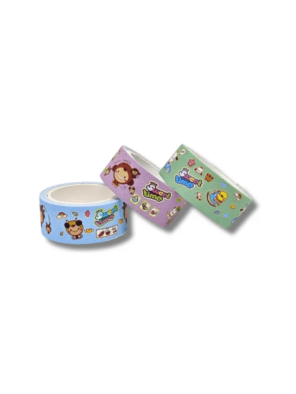 Washi Tape Fantasia Kawaii Pet - Kit com 3