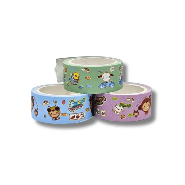 Washi Tape Fantasia Kawaii Pet - Kit com 3